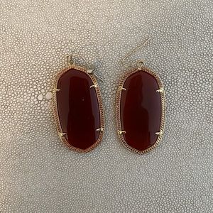Kendra Scott maroon earrings